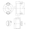 Aco Hexaline Alttan Çıkış Parçası 100 mm
