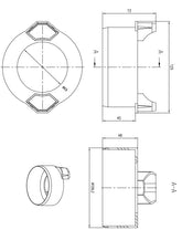 Aco Hexaline Alttan Çıkış Parçası 100 mm 319286