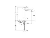 Artema Root Square Lavabo Bataryası (Yüksek)