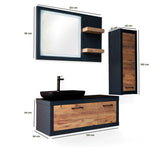 Blue Banyo Alsancak 120 Banyo Dolabı Seti