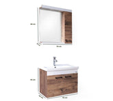 Blue Banyo Buca 70 Banyo Dolabı Seti