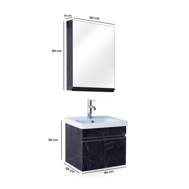Blue Banyo Göreme 50x38 Banyo Dolabı Seti