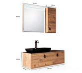 Blue Banyo Milas 100 Banyo Dolabı Seti