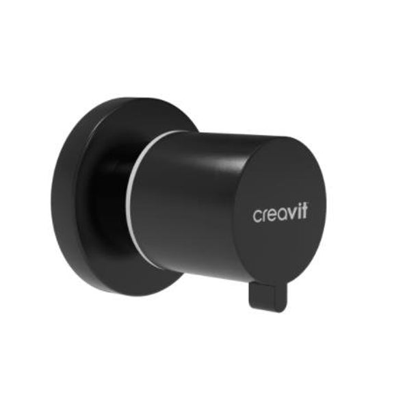 Creavit Aç-Kapa Ara Kesme Valfi Mat Siyah