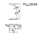 Creavit Elmas 25x45 cm Lavabo TP025