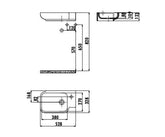 Creavit Elmas 33x53 cm Lavabo  TP027