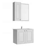 Creavit Kayra 80 cm Takım Mat Beyaz (KY0080.01+KY4001.01+KY1030.01)