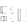 Creavit Kayra 80 cm Takım Mat Beyaz (KY0080.01+KY4001.01+KY1030.01)