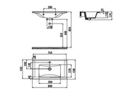Creavit Su 45x80 cm Lavabo SU080