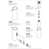 Decor Walther Stone Sıvı Sabunluk Beyaz/Krom 200ml