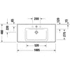 Duravit D-Neo Etajerli Lavabo 100 cm