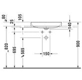 Duravit DuraSquare Çanak Lavabo 60 cm 2355600000
