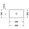 Duravit DuraSquare Çanak Lavabo 60 cm