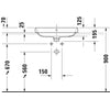 Duravit Happy D.2 Tezgah Üstü Lavabo 60x46 cm Antrasit-Beyaz