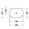 Duravit Luv Beyaz/Mat Gri Çanak Lavabo 60 cm