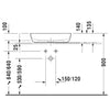 Duravit Luv Beyaz/Mat Gri Çanak Lavabo 60 cm
