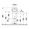 Duravit ME By Starck Rimless Pilli Pisuvar