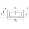 Duravit White Tulip Etajerli Lavabo 105 cm