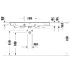 Duravit White Tulip Etajerli Lavabo 105 cm