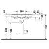 Duravit White Tulip 75 cm Etajerli Lavabo
