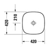 Duravit Zencha Çanak Lavabo 42 cm Antrasit Mat