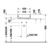 Duravit Zencha Çanak Lavabo 42 cm Antrasit Mat