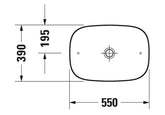 Duravit Zencha Çanak Lavabo 55 cm Antrasit Mat