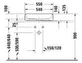Duravit Zencha Çanak Lavabo 55 cm Antrasit Mat
