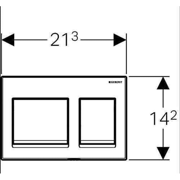 Geberit Alpha 3'lü Gömme Rezervuar Seti 8 cm