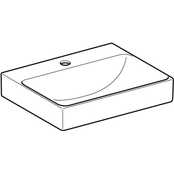 Geberit One Çanak Lavabo Dikey Çıkış 50x40 Batarya Delikli