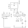 Geberit Smyle Square Lavabo 50 cm