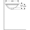 Geberit VariForm Tezgah Altı Lavabo Dikdörtgen 45 cm