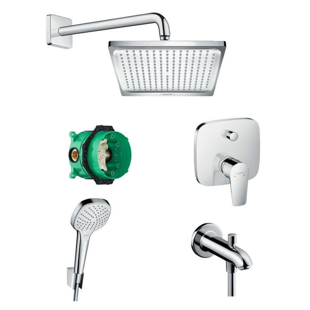 Hansgrohe Talis E Ankastre Kare Banyo Seti Krom
