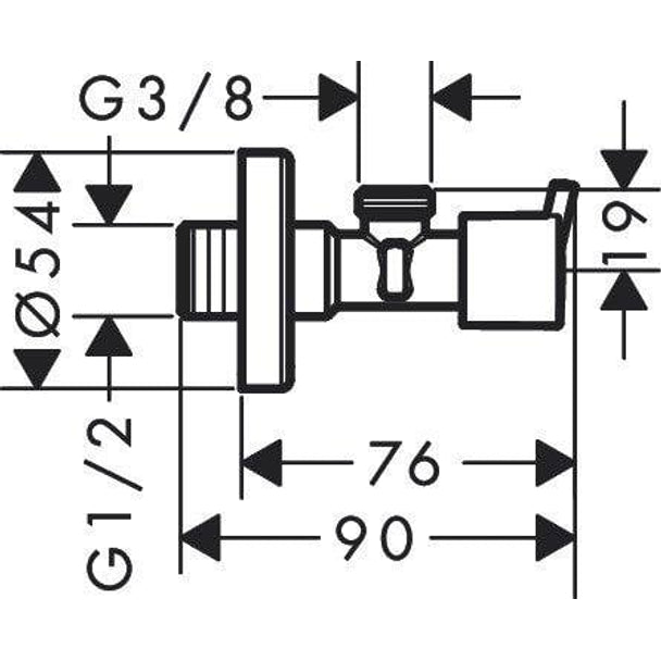 Hansgrohe Ara Musluk S 3/8 Çıkış