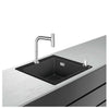Hansgrohe C51-F450-06 Granit Eviye Kombinasyonu 450 Select Grafit Siyahı