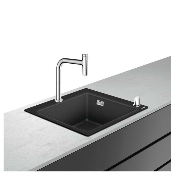 Hansgrohe C51-F450-06 Granit Eviye Kombinasyonu 450 Select Grafit Siyahı