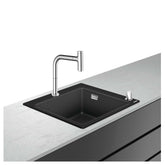 Hansgrohe C51-F450-06 Granit Eviye Kombinasyonu 450 Select Grafit Siyahı