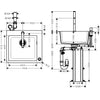 Hansgrohe C51-F450-06 Granit Eviye Kombinasyonu 450 Select Grafit Siyahı