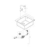Hansgrohe C51-F450-06 Granit Eviye Kombinasyonu 450 Select Grafit Siyahı