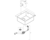 Hansgrohe C51-F450-06 Granit Eviye Kombinasyonu 450 Select Grafit Siyahı