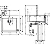 Hansgrohe C71-F450-06 Çelik Eviye Kombinasyonu 450 Select