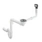 Hansgrohe D16-10 Tek Gözlü Granit Eviye için Manuel Gider Sifon Takımı