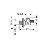 Hansgrohe Filtreli Ara Musluk 3/8 çıkış