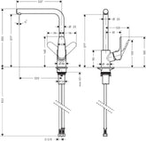 Hansgrohe Focus Eviye Bataryası 280