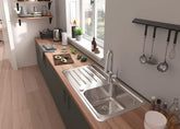 Hansgrohe Focus M42 Tek Kollu Eviye Bataryası 220 Spiralli 2 jet