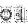 Hansgrohe İbox Ankastre Banyo İç Set