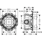 Hansgrohe İbox Ankastre Banyo İç Set
