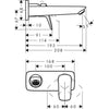 Hansgrohe Logis Ankastre Lavabo Bataryası 195 mm