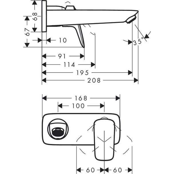 Hansgrohe Logis Ankastre Lavabo