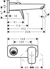 Hansgrohe Logis Ankastre Lavabo